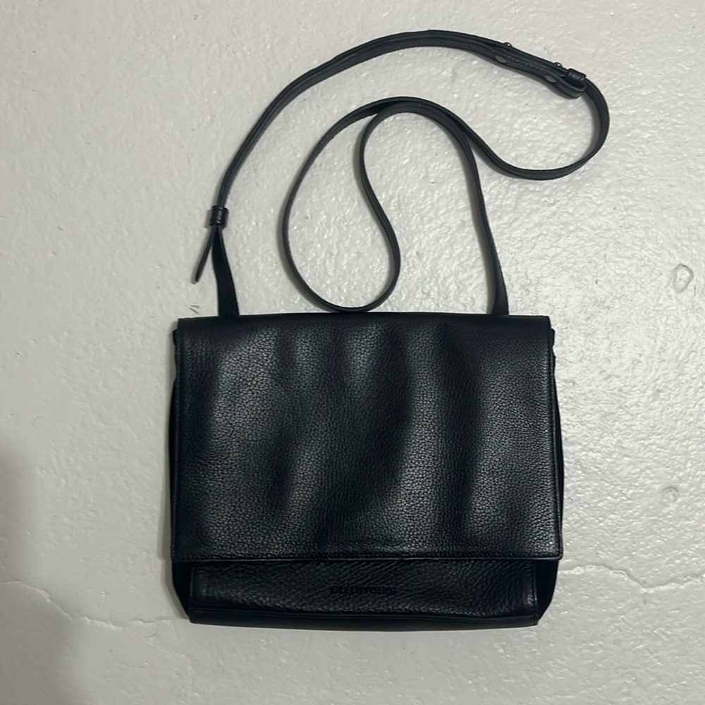 Eileen Fisher Leather Flap Crossbody Purse
